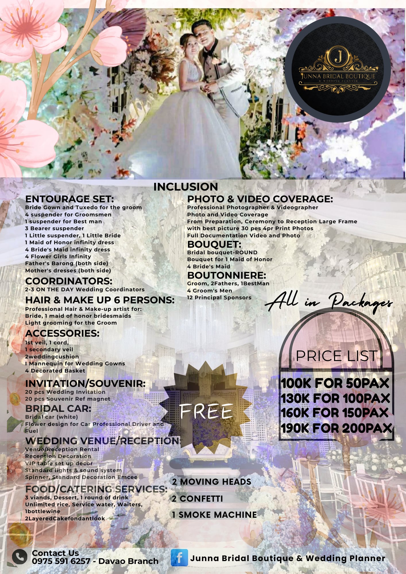 Junna Bridal Boutique & Wedding Planner by: Junna Bridal Facebook ad