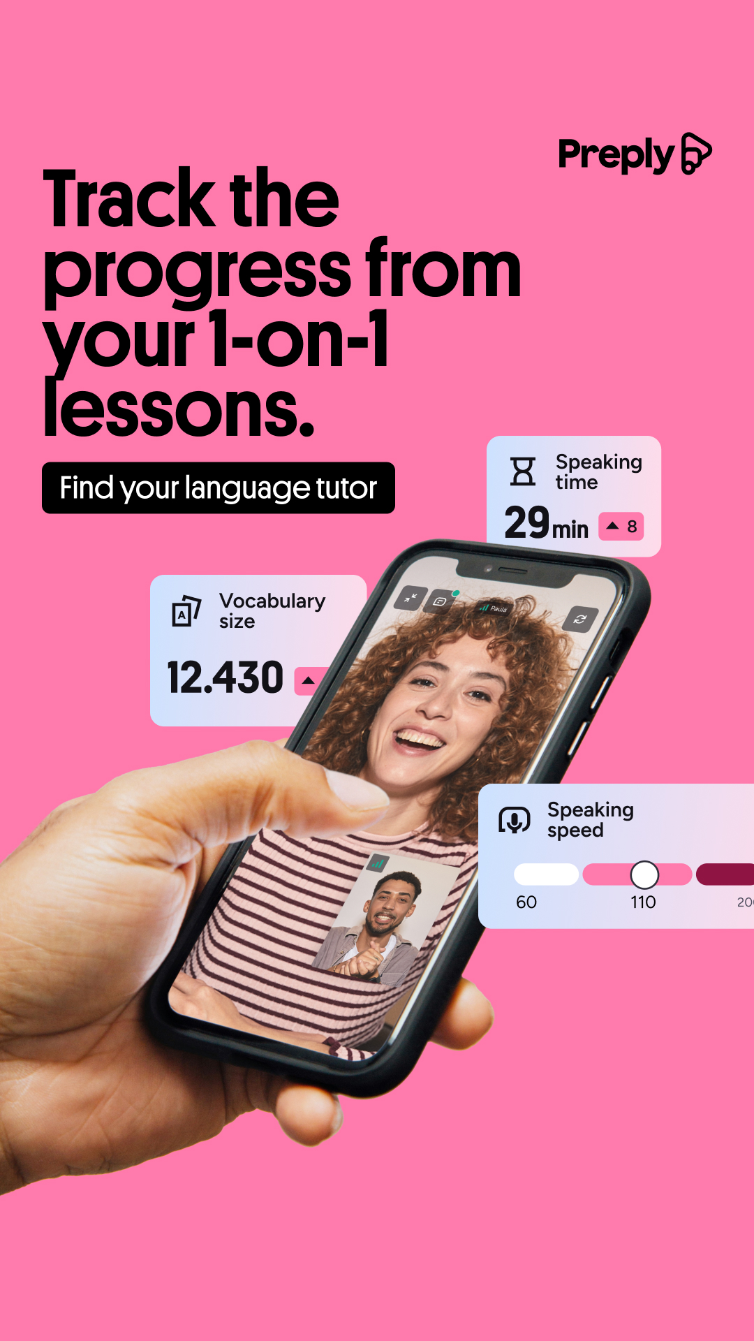 Preply Facebook ad