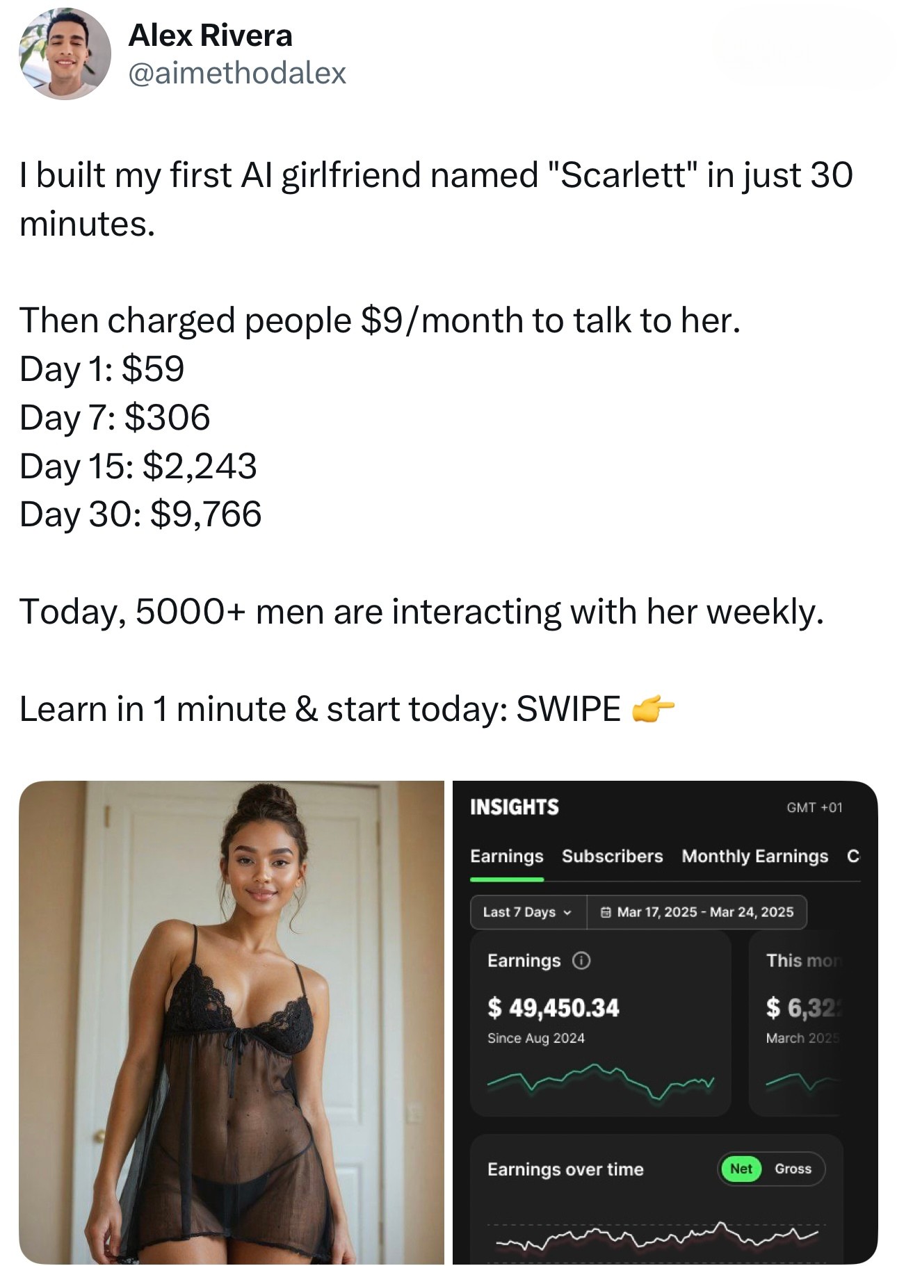 Create Influencers AI Facebook ad: Make money with AI Influencers!