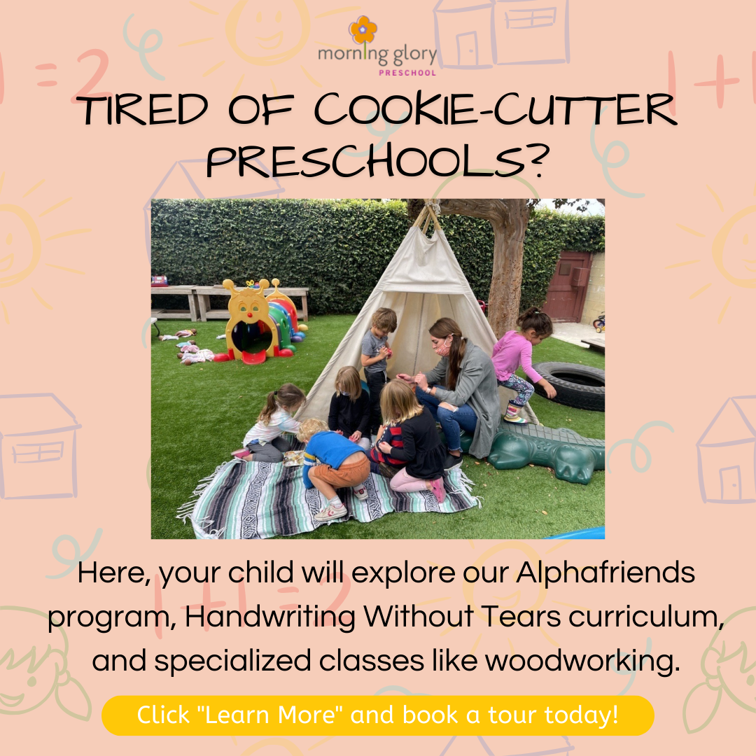 Morning Glory Preschool Facebook ad: PSA: Parents!