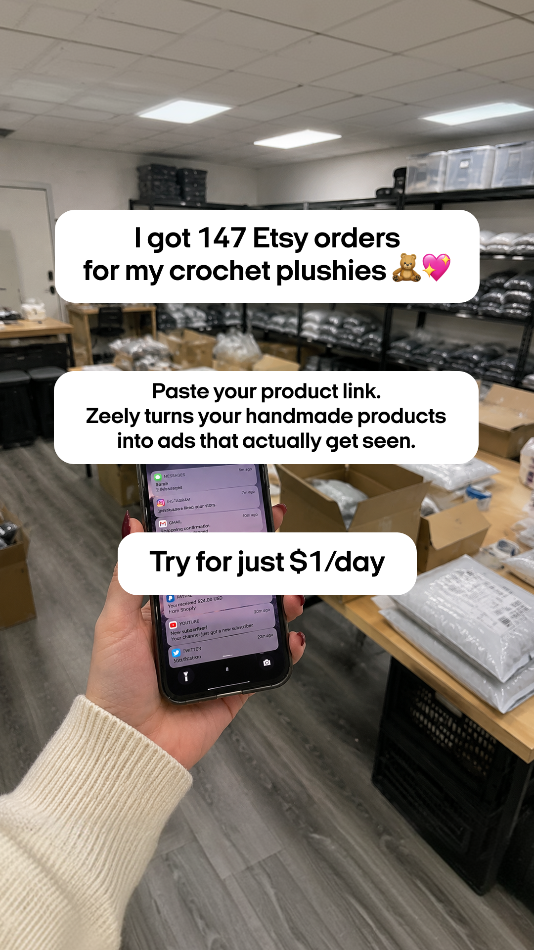 Zeely Facebook ad