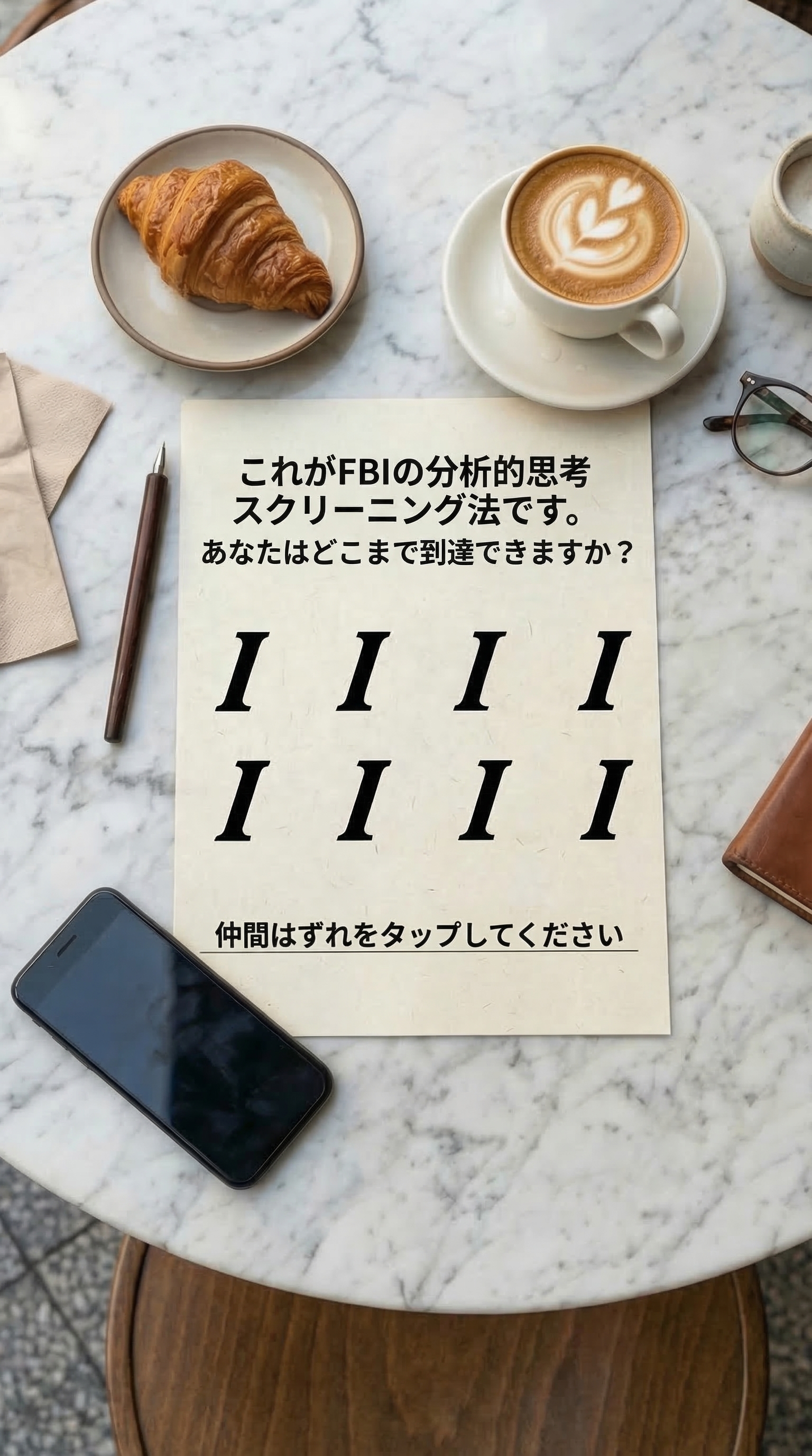 International IQ test Facebook ad