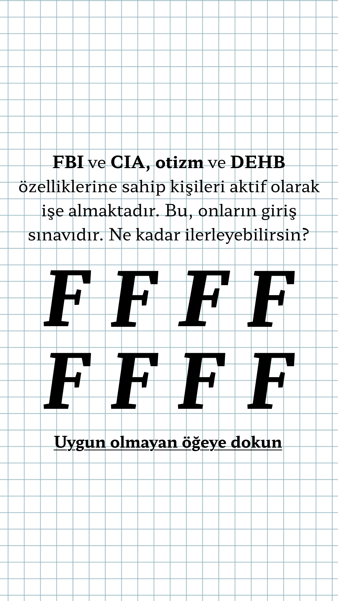 International Brain Test Facebook ad
