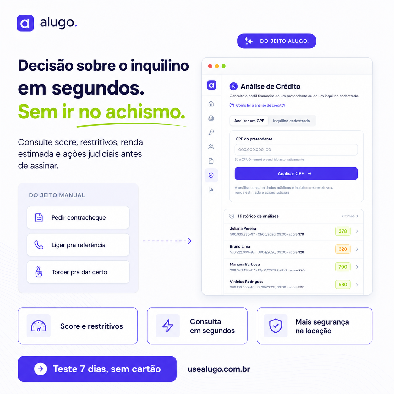 Alugo Facebook ad