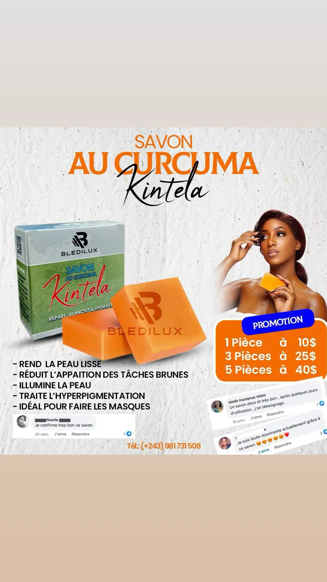 Uboras Facebook ad: LVRAISON À MATADI