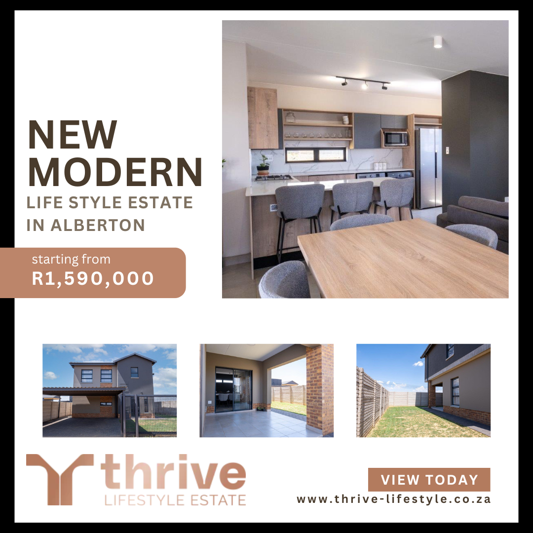 Thrive Development Facebook ad: New Development in Alberton