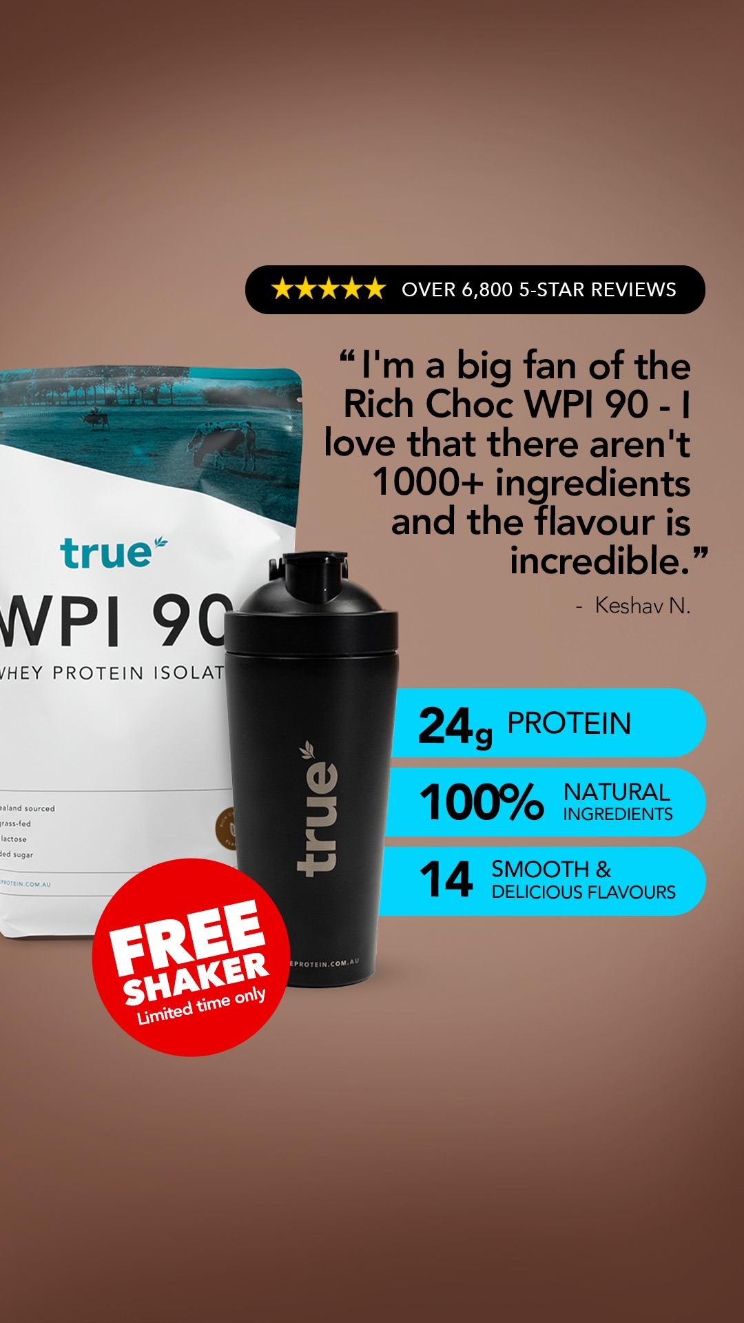 True Protein Facebook ad