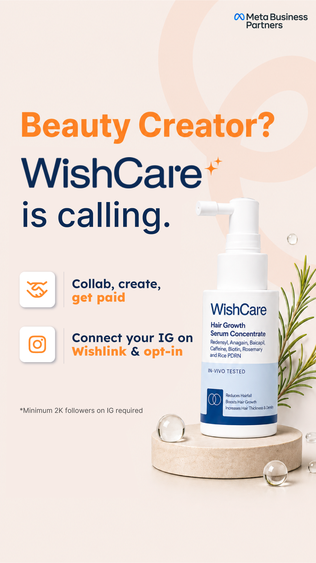 Wishlink Connect Facebook ad