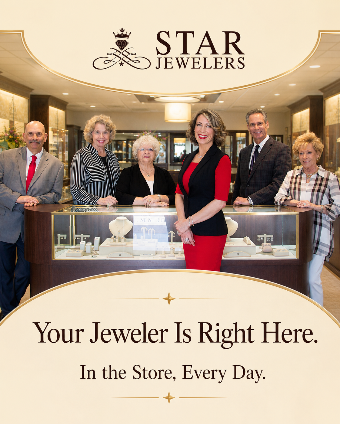Star Jewelers Facebook ad: Handling Your Most Precious Jewelry with Care