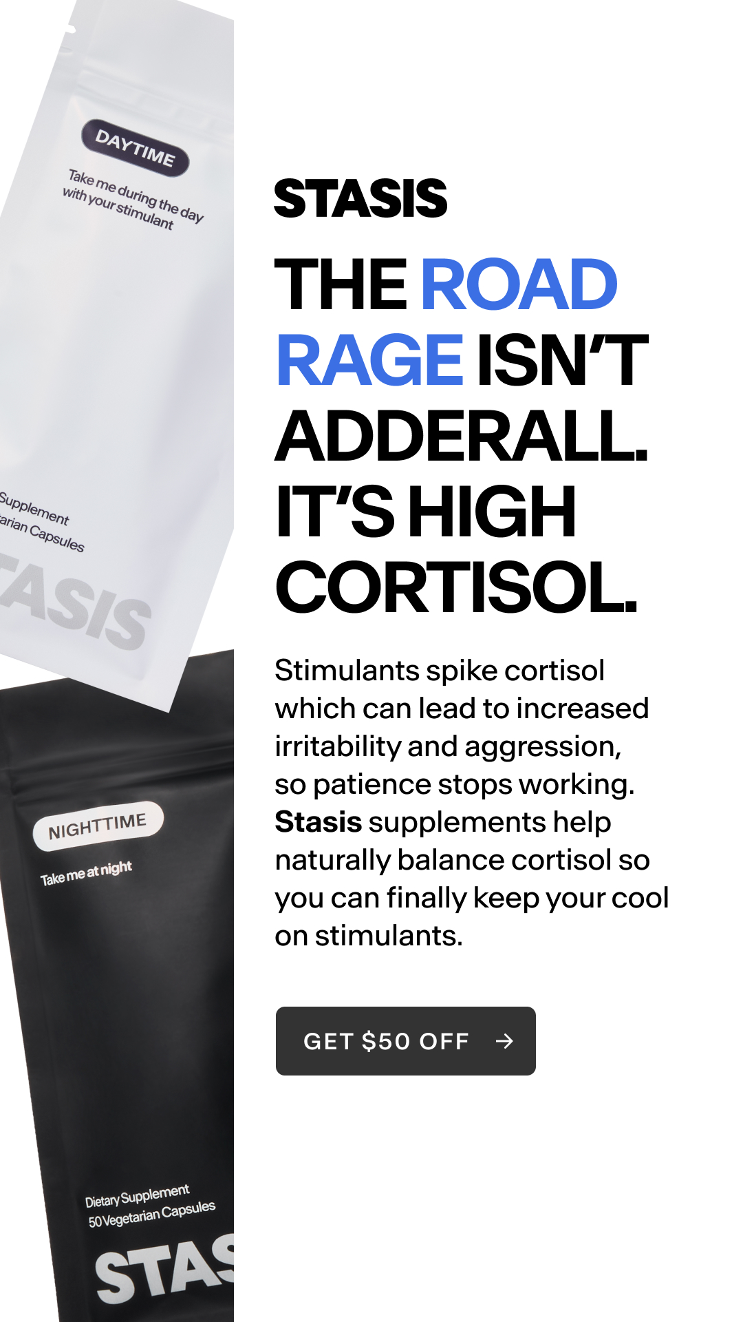 Stasis Facebook ad