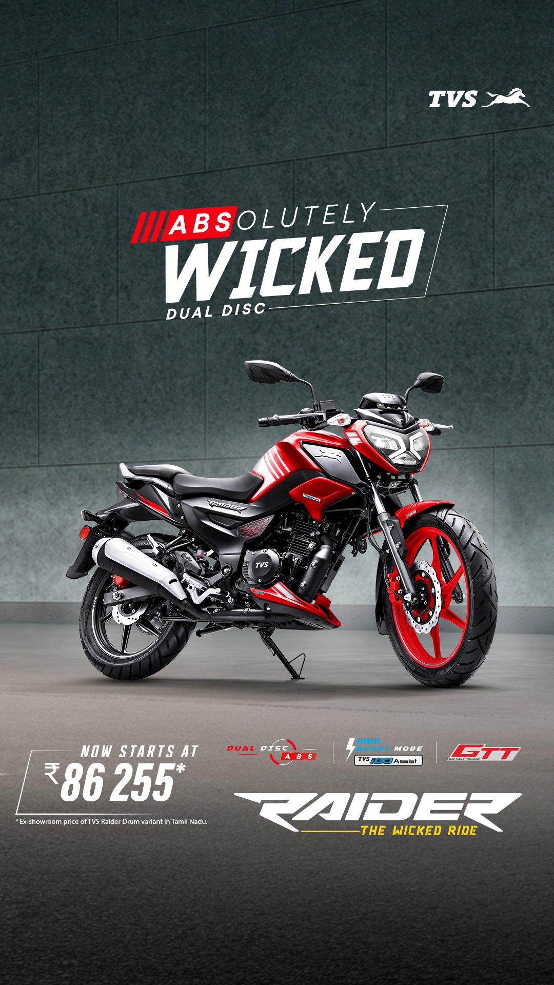TVS Raider Facebook ad