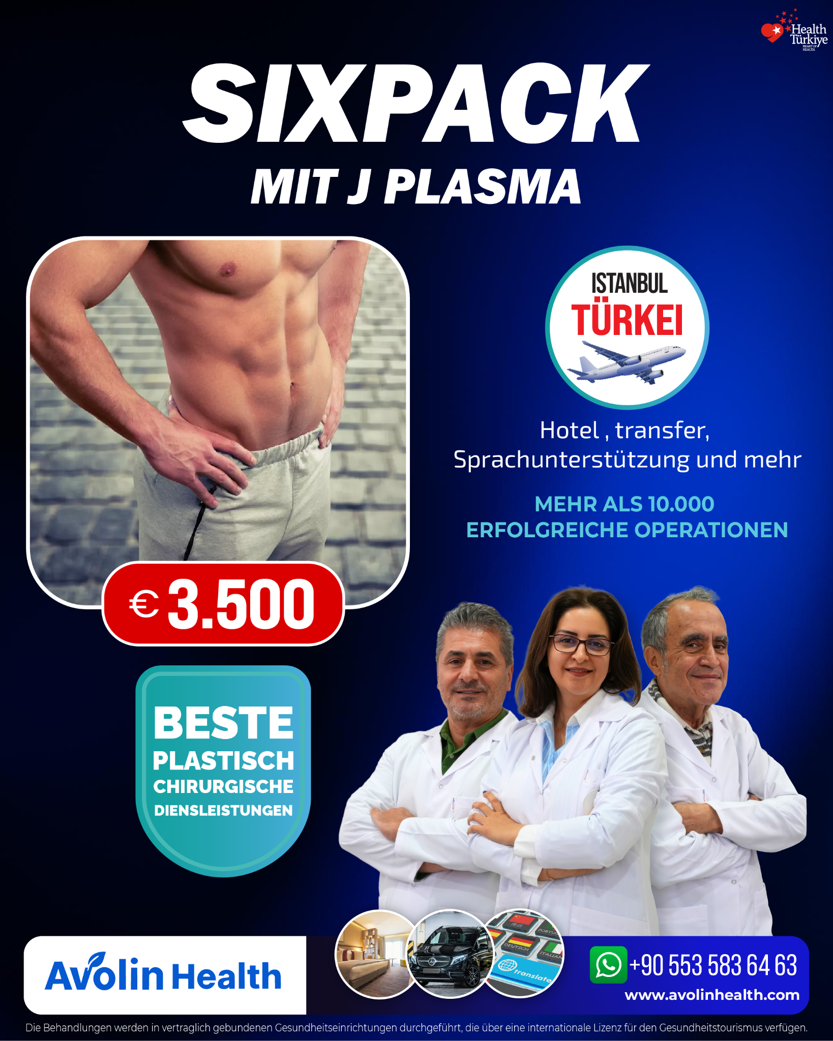 Avolin Health Turkey Facebook ad: Das Beste der Türkei / Ästhetische Chirurgie in Istanbul…