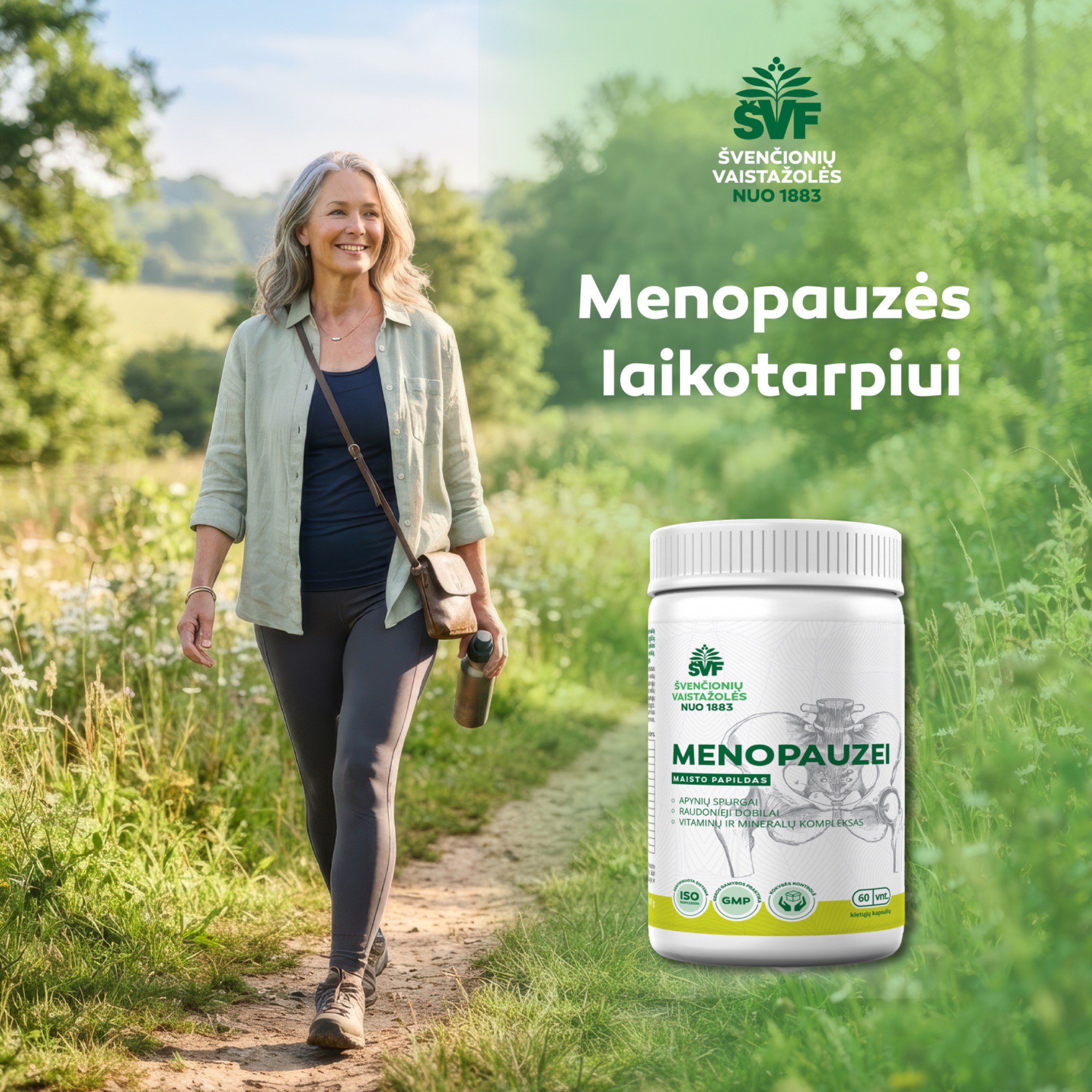 Švenčionių vaistažolės Facebook ad: Karščio bangos ir kintanti savijauta menopauzės metu?