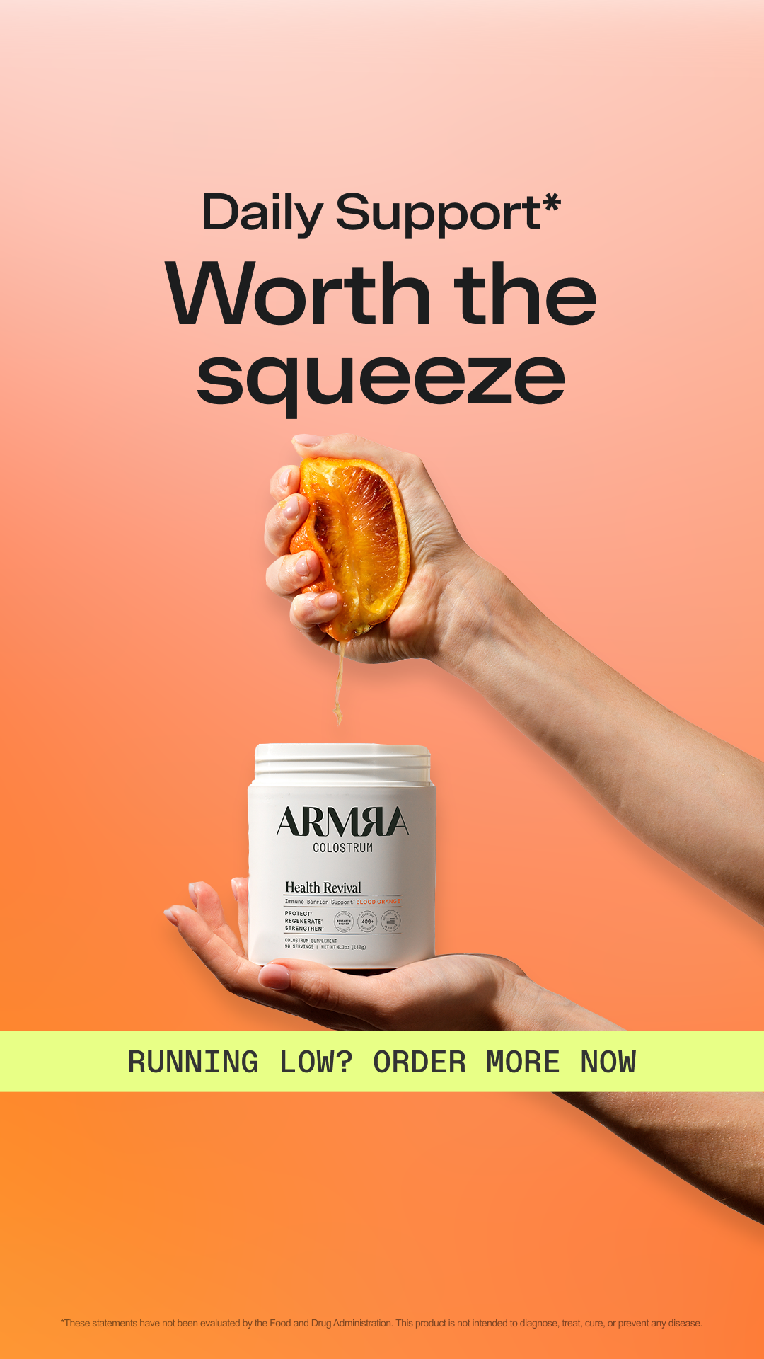 ARMRA Facebook ad