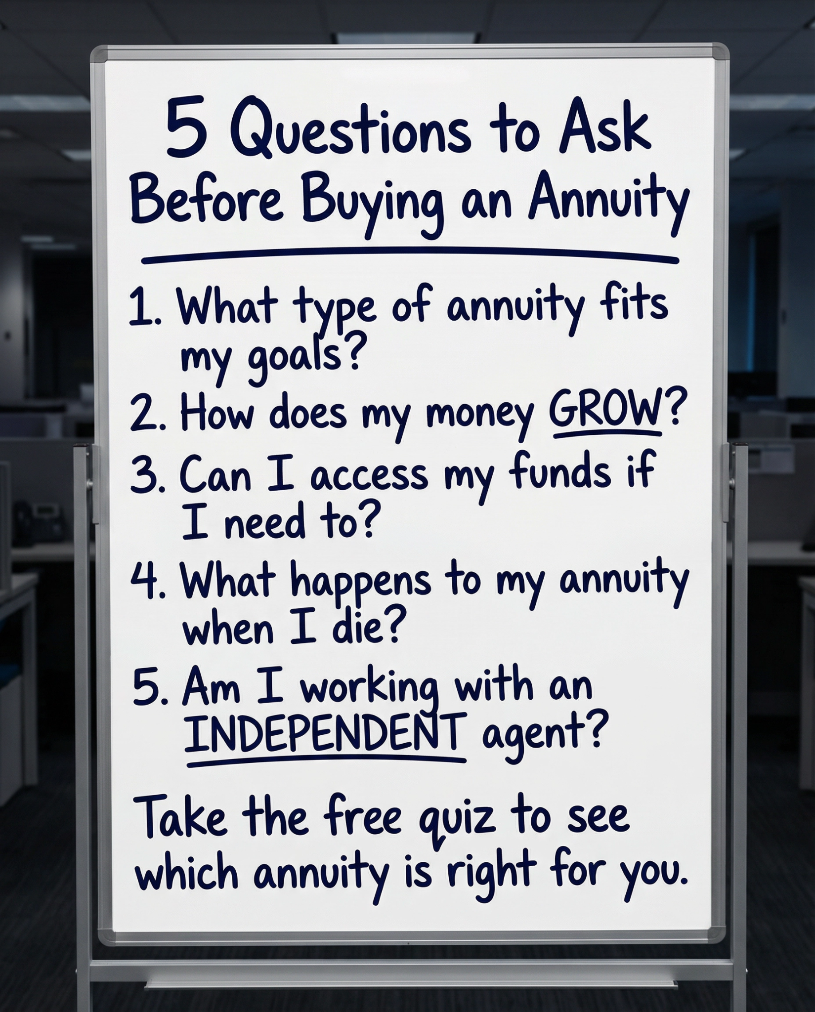 RetireWizard Facebook ad: Find the Right Annuity for You