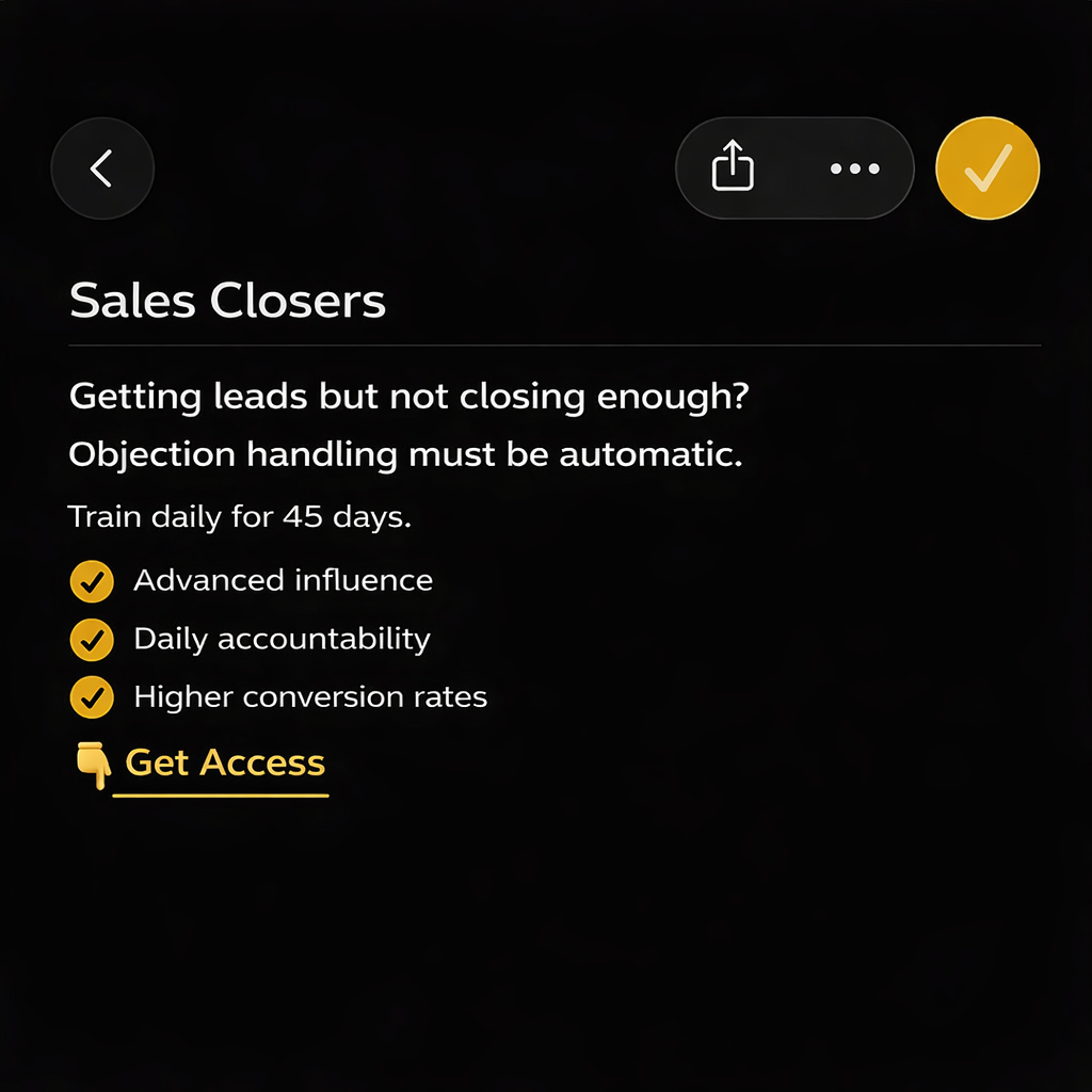 NASP - Sales Training Facebook ad: Upgrade Your Sales Identity