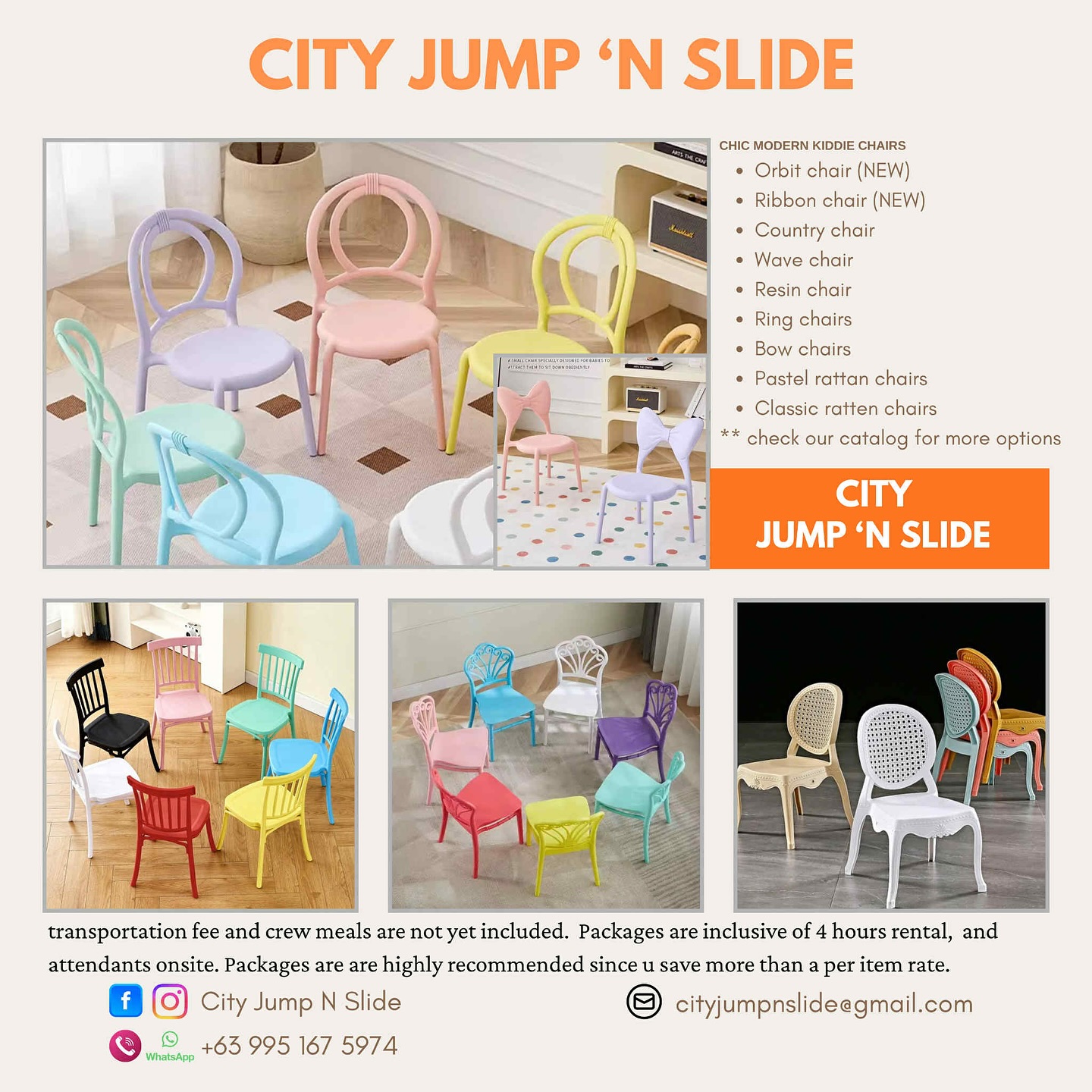 City JumpN'Slide PH Facebook ad: Playgrounds, Game Booths, Tables & Chair Rentals for…