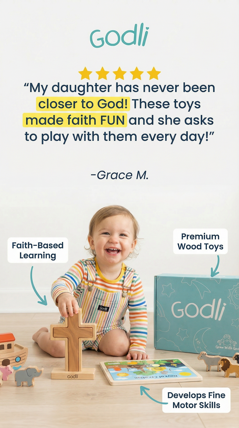 Godli Facebook ad: Help Your Toddler Grow With God