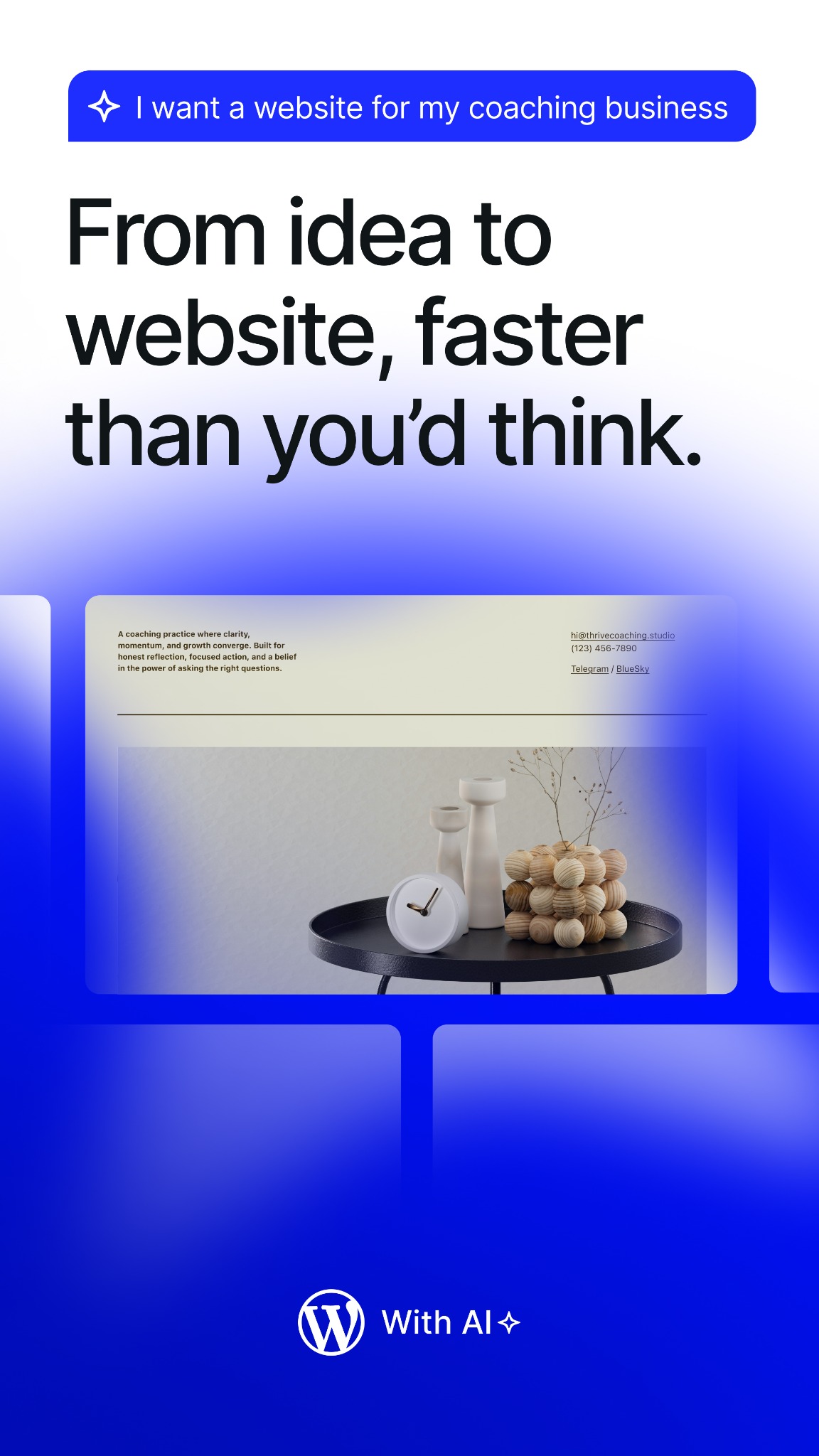 WordPress.com Facebook ad