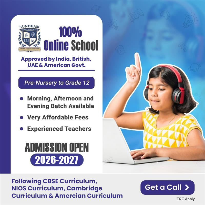 Sunbeam World School Live Facebook ad from Mar 5, 2026