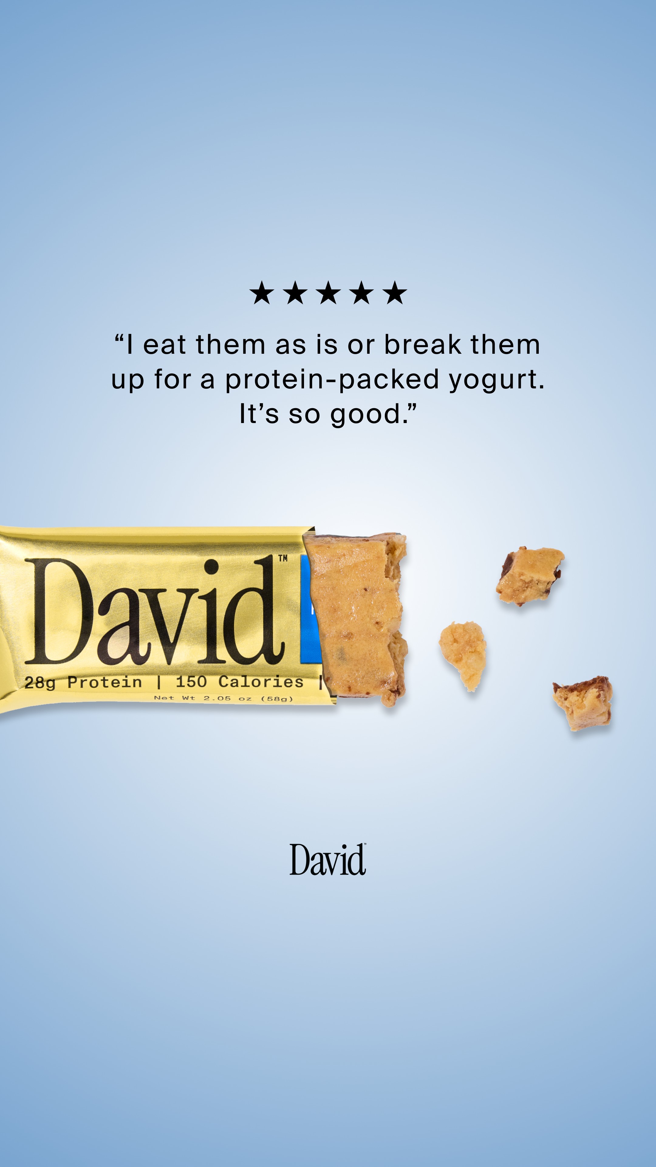 David Protein Facebook ad