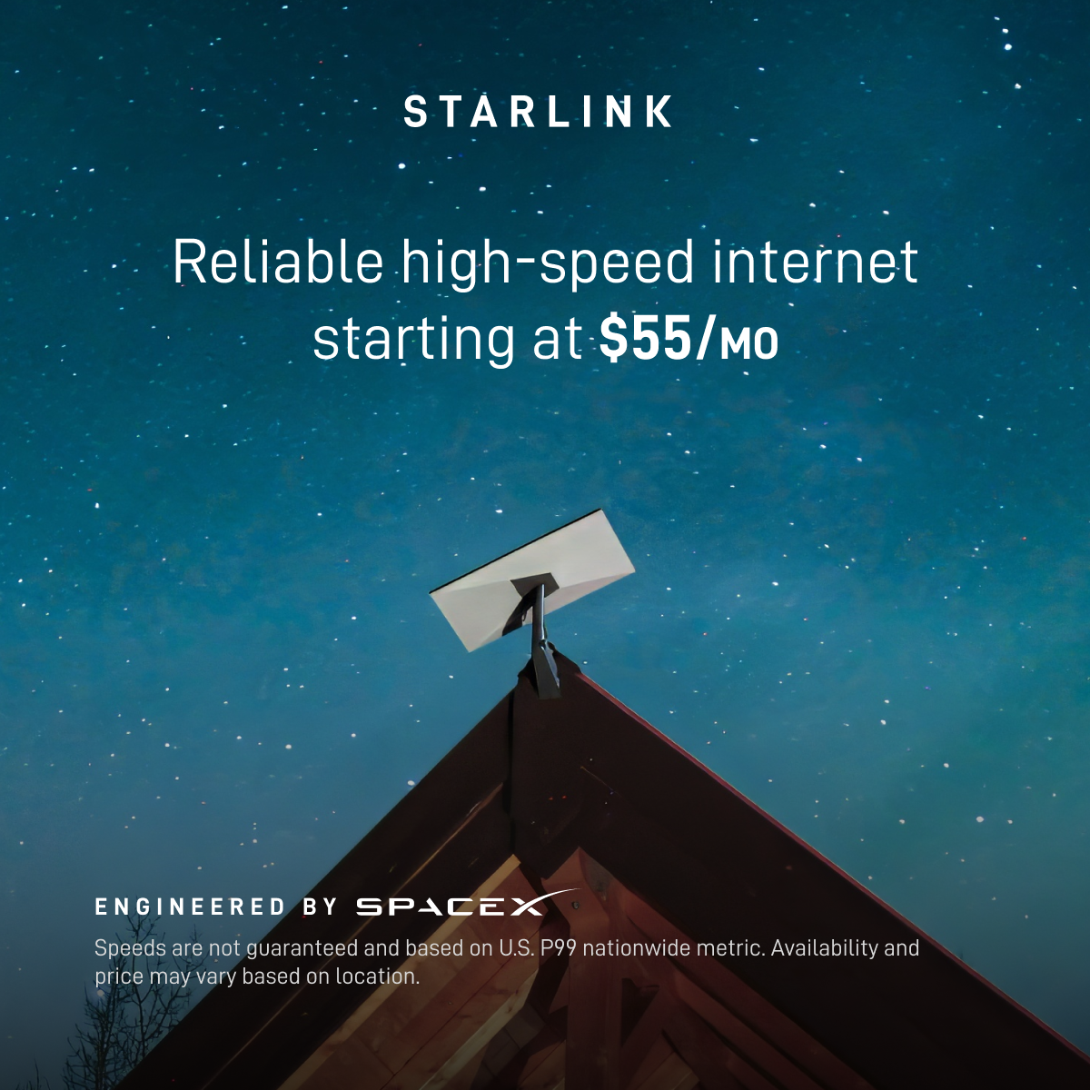 Starlink Facebook ad