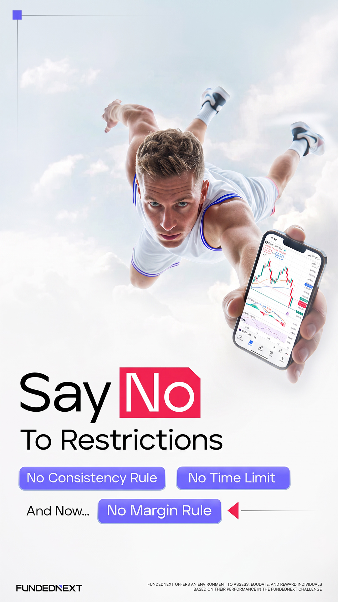 FundedNext Asia Facebook ad: The 70% margin rule is gone