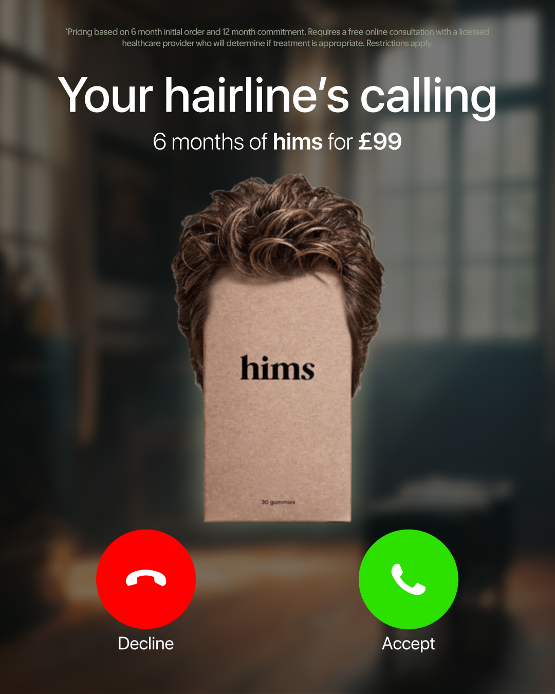 hims Facebook ad