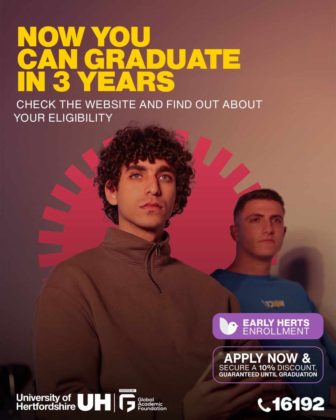 University of Hertfordshire hosted by GAF Facebook ad