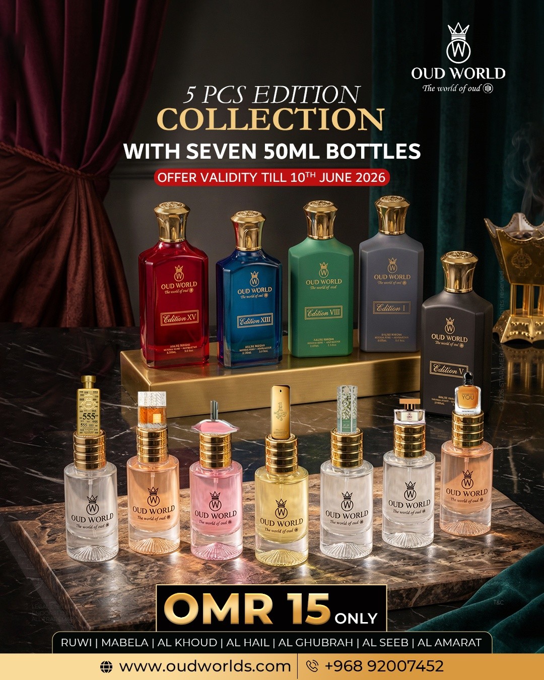OUD WORLD OMAN Facebook ad: oud_world_ The Essence of True Luxury