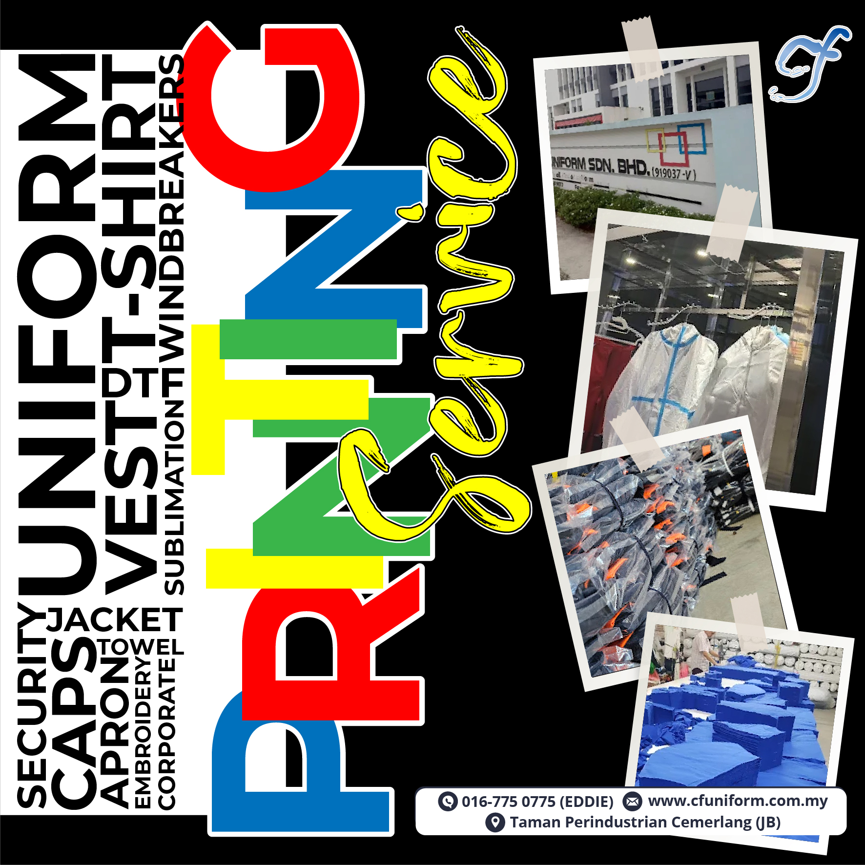 CF Uniform Facebook ad: Nak buat baju sublimation?