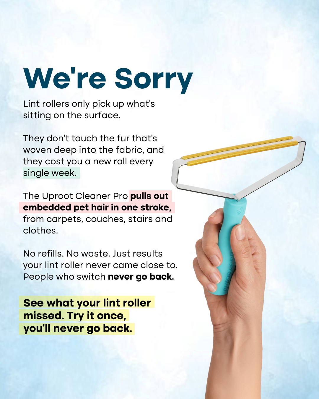 Uproot Clean Facebook ad