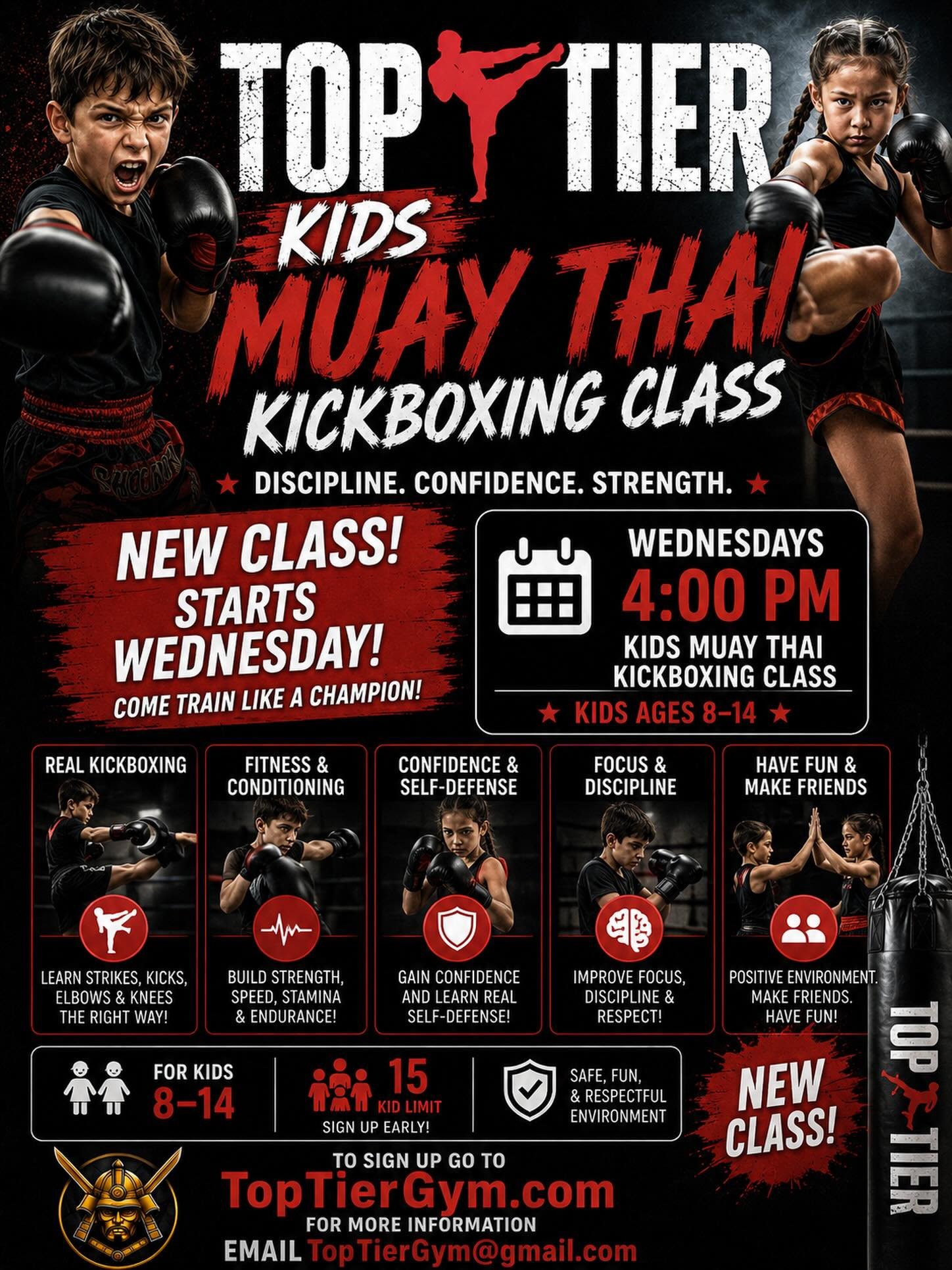 Top Tier Gym Facebook ad