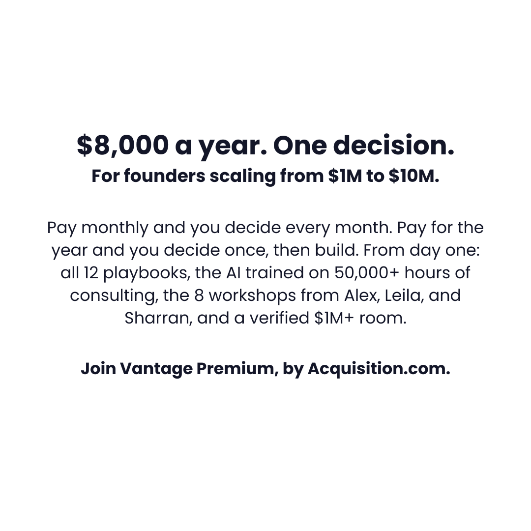 Alex Hormozi Facebook ad