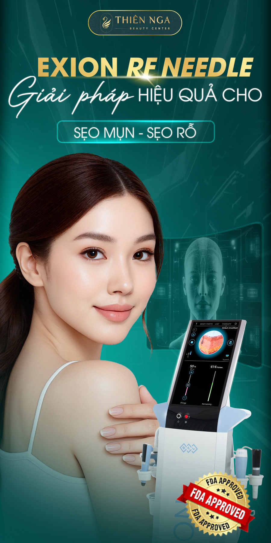 Thiรชn Nga Beauty Center Facebook ad: ๐๐ ฤแบธ๐ ๐๐ร๐๐ ๐แบธ๐ ๐แป ๐แป๐ ๐ร๐๐ ๐๐๐แปโฆ