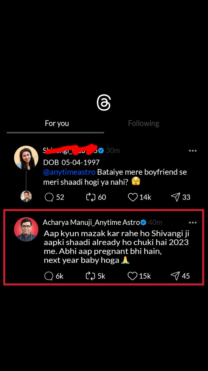 Anytime Astro Facebook ad