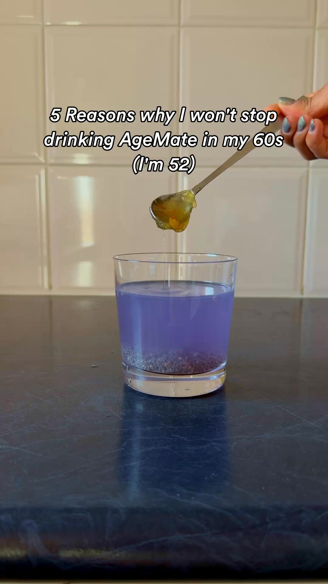 AgeMate Facebook ad: One Scoop = 18 Longevity Ingredients