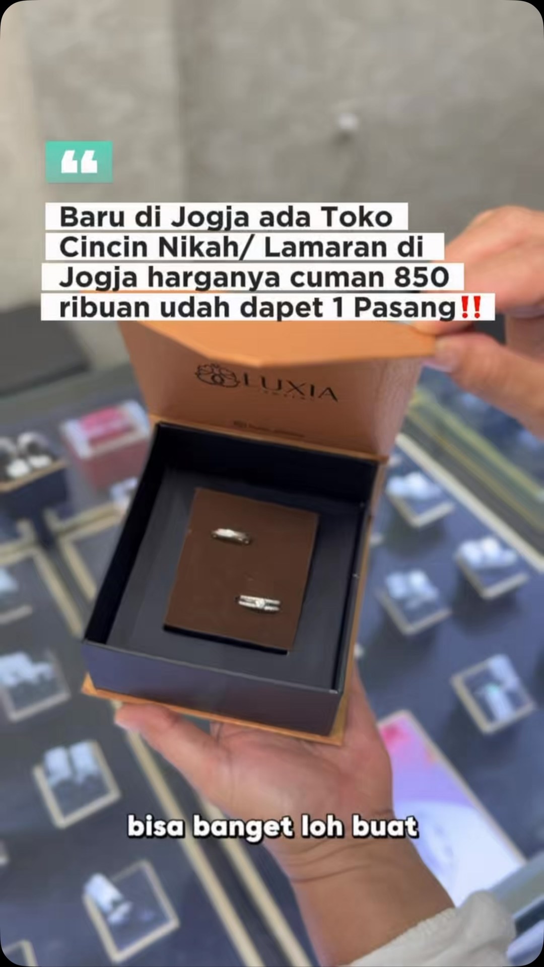 riskafitrioktv Facebook ad: Cincin nikah mewah nggak harus bikin kantong bolong!