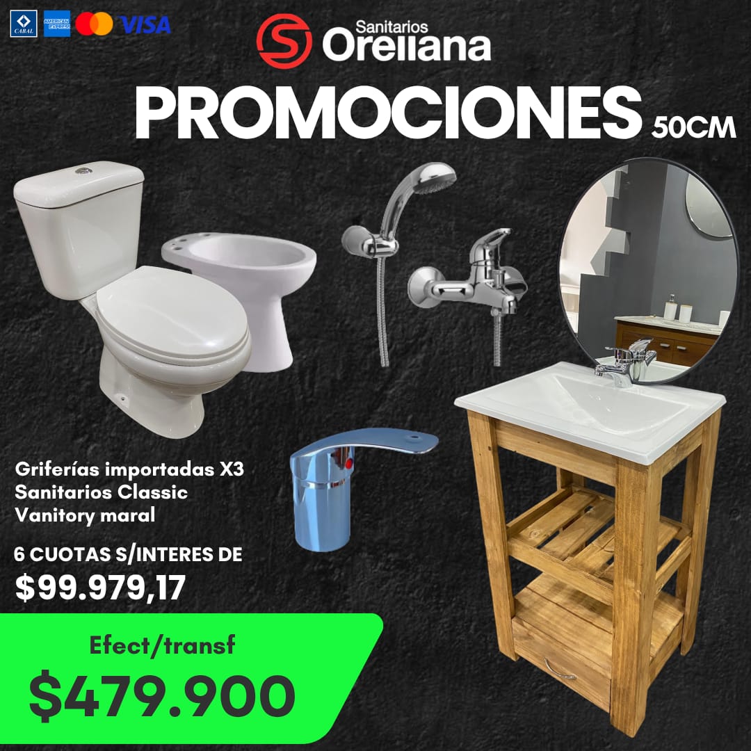 Sanitarios Orellana Facebook ad: Mega Ofertas en Sanitarios Orellana