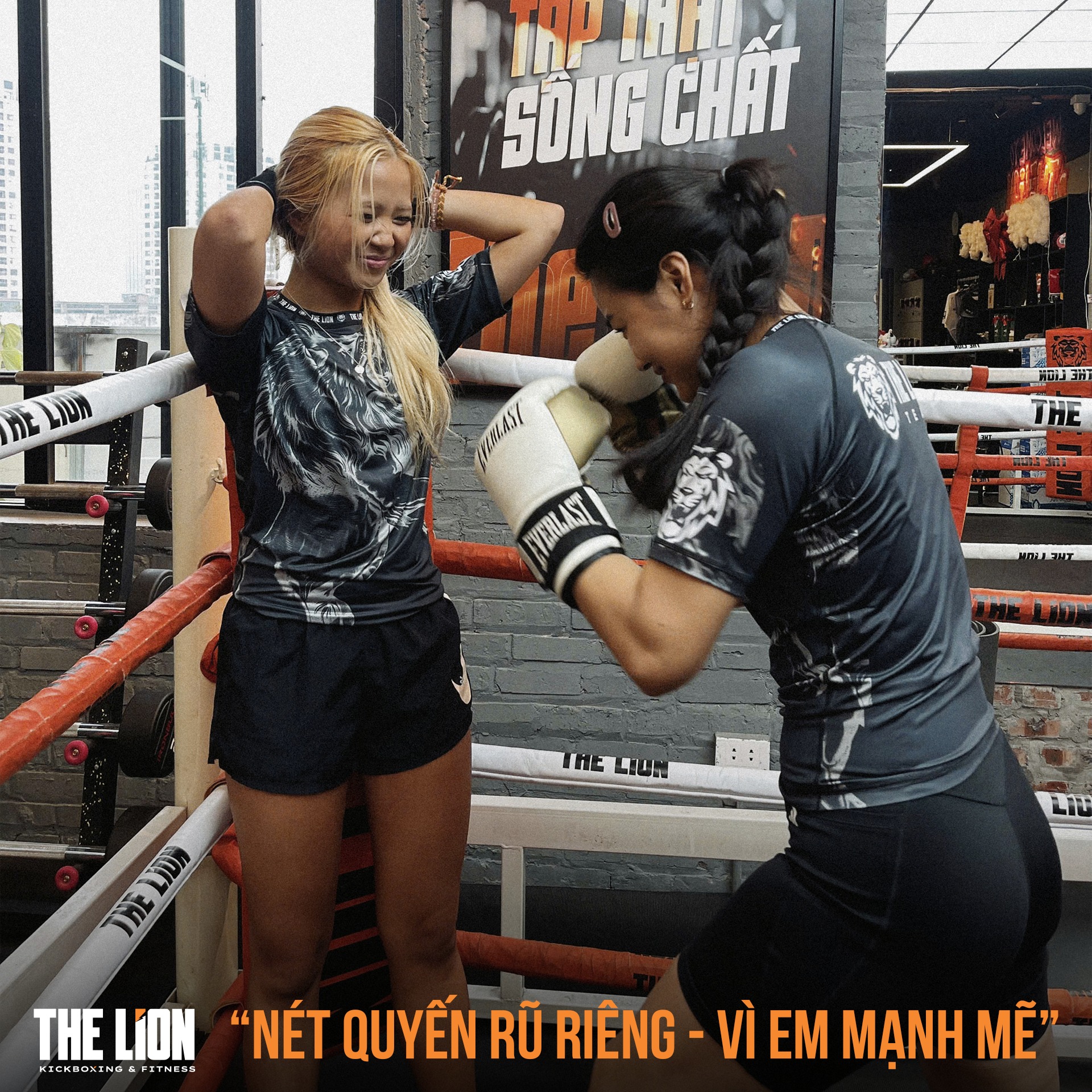 TheLion - Kickboxing & Fitness Facebook ad: NÉT QUYẾN RŨ RIÊNG - VÌ EM MẠNH…