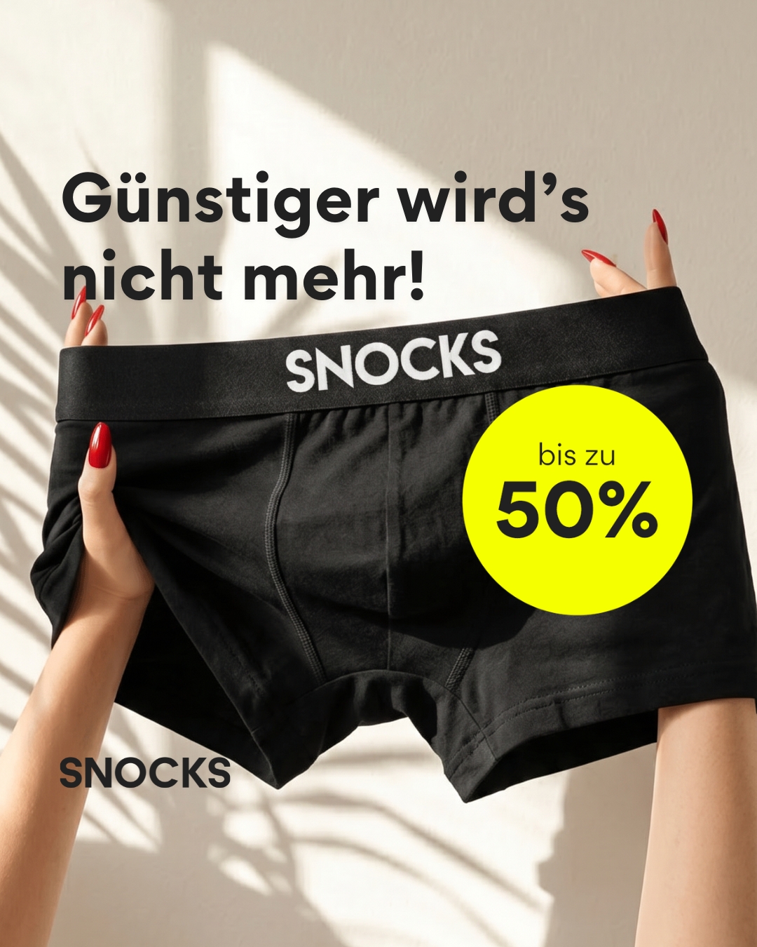 Snocks Facebook ad