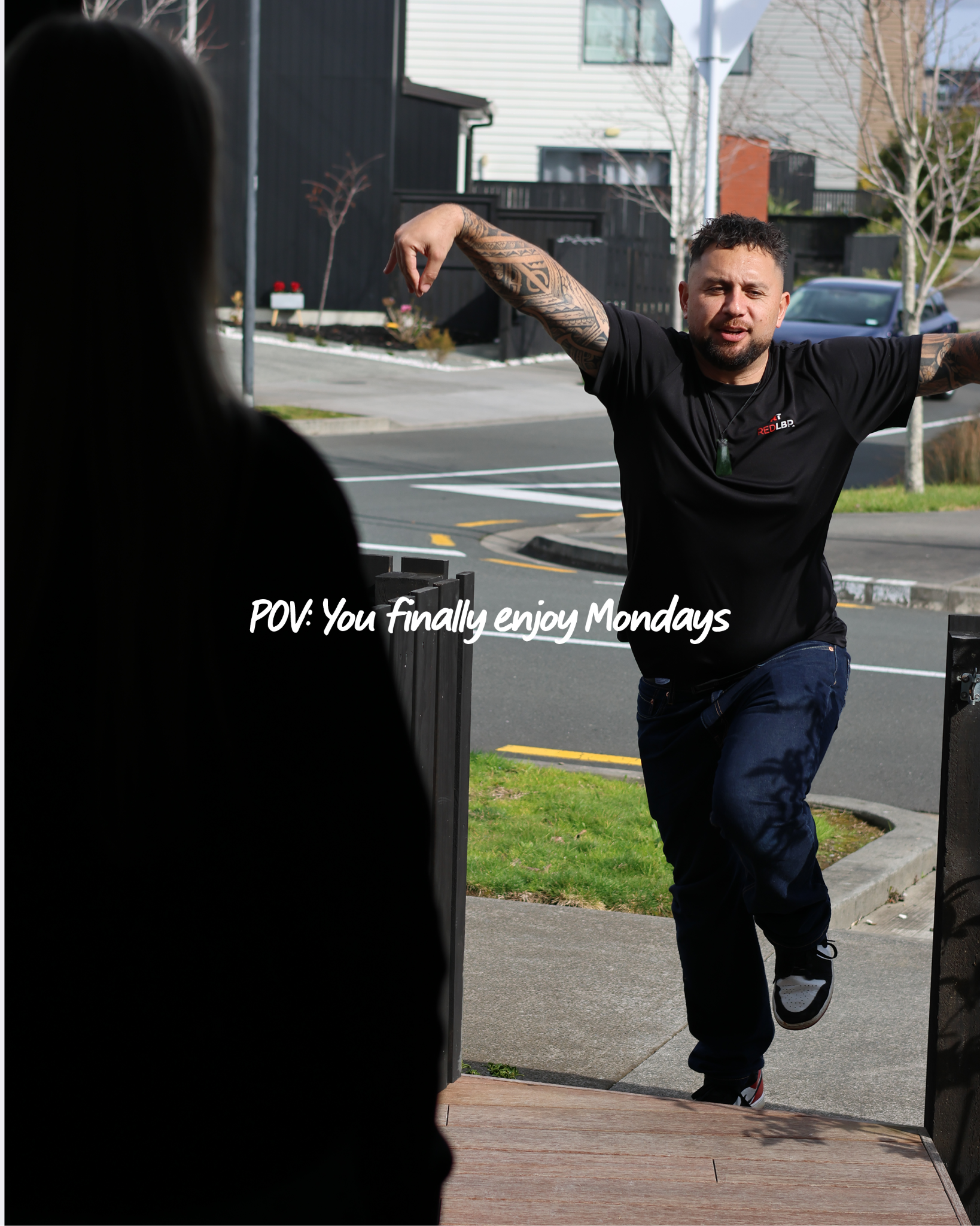 Red LBP Building Inspections NZ Facebook ad: Make it Happen. Join Red.