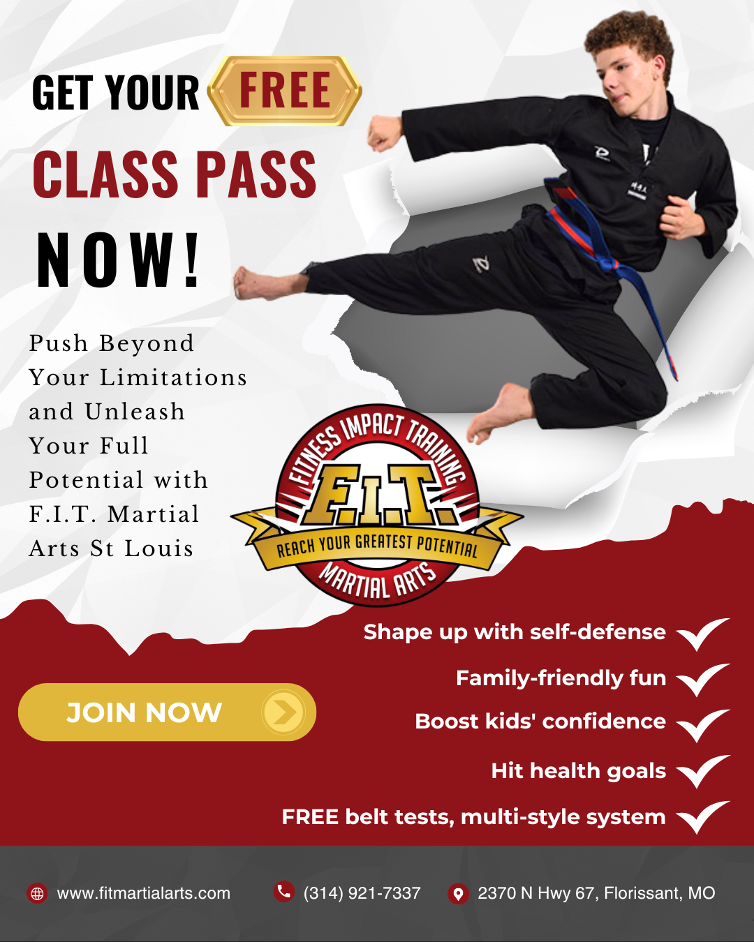 FIT Martial Arts - St Louis Facebook ad from Feb 8, 2026