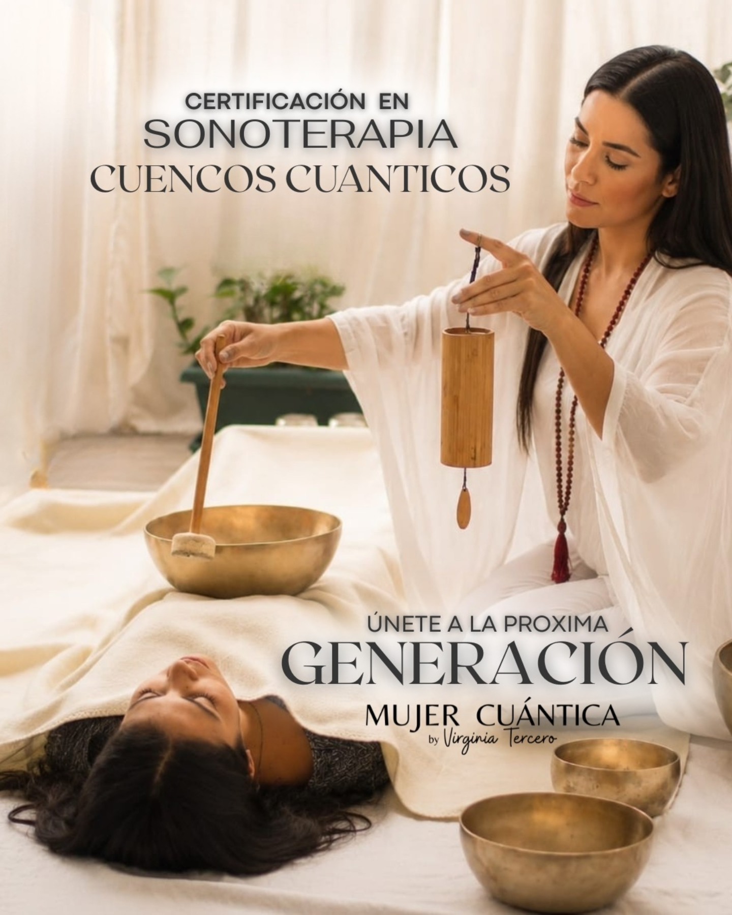 Mujer Cuántica Facebook ad: CERTIFICACIÓN EN SONOTERAPIA