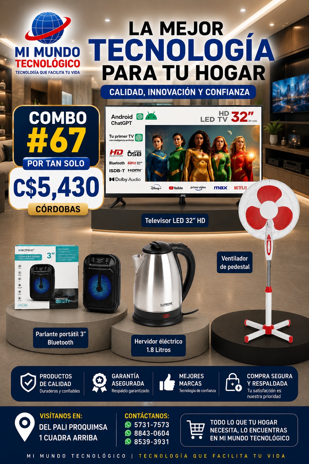Mi Mundo Tecnologico Facebook ad: **¡UN SOLO COMBO, MILES DE BENEFICIOS!**
