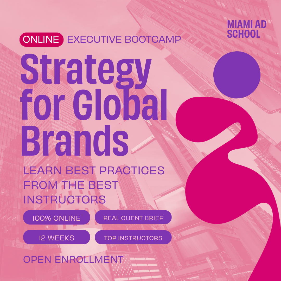 Miami Ad School Madrid Facebook ad: Global Brand Strategy Bootcamp