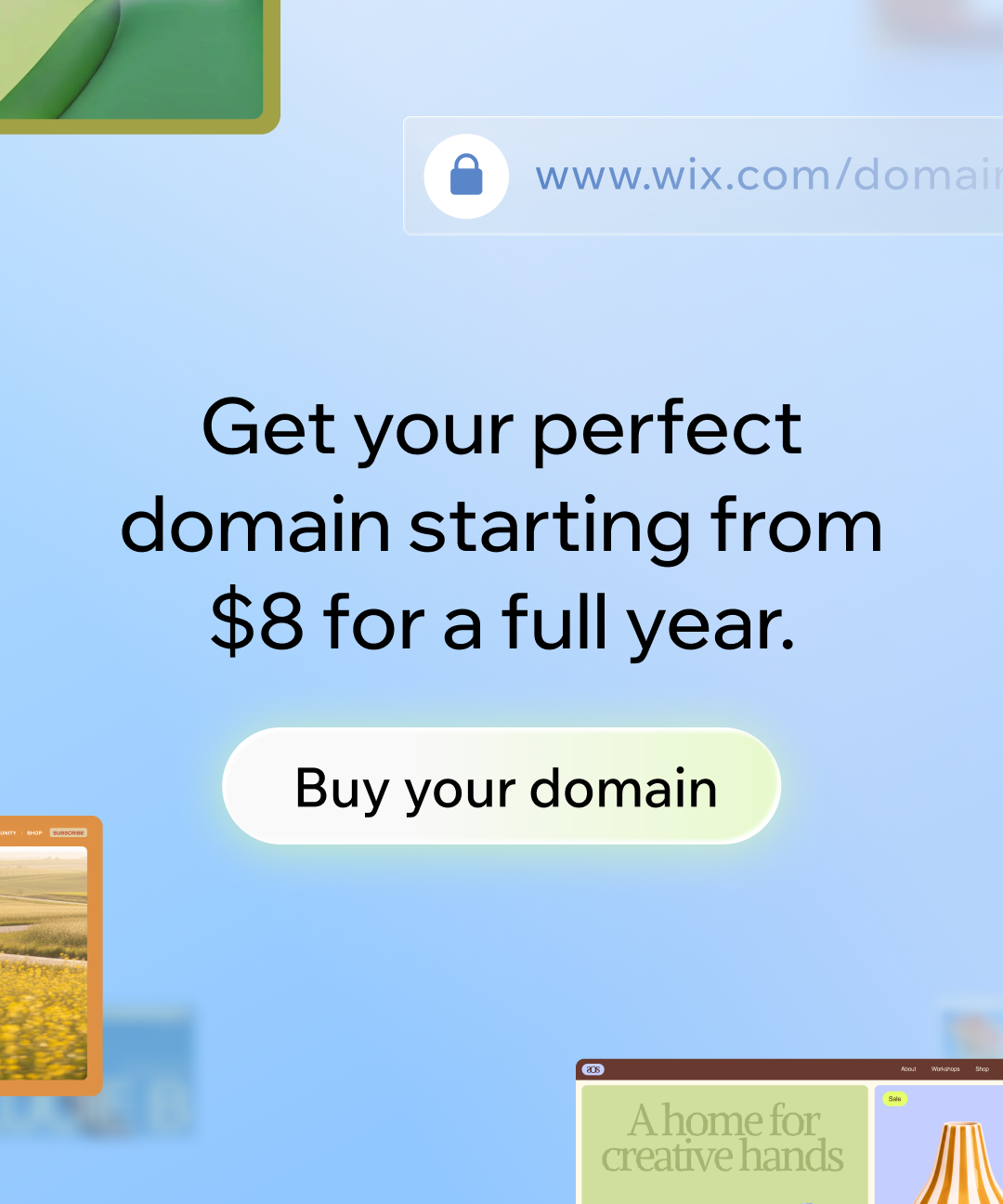 Wix Facebook ad