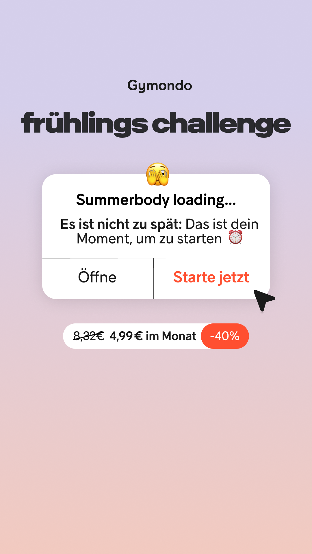 Gymondo Facebook ad
