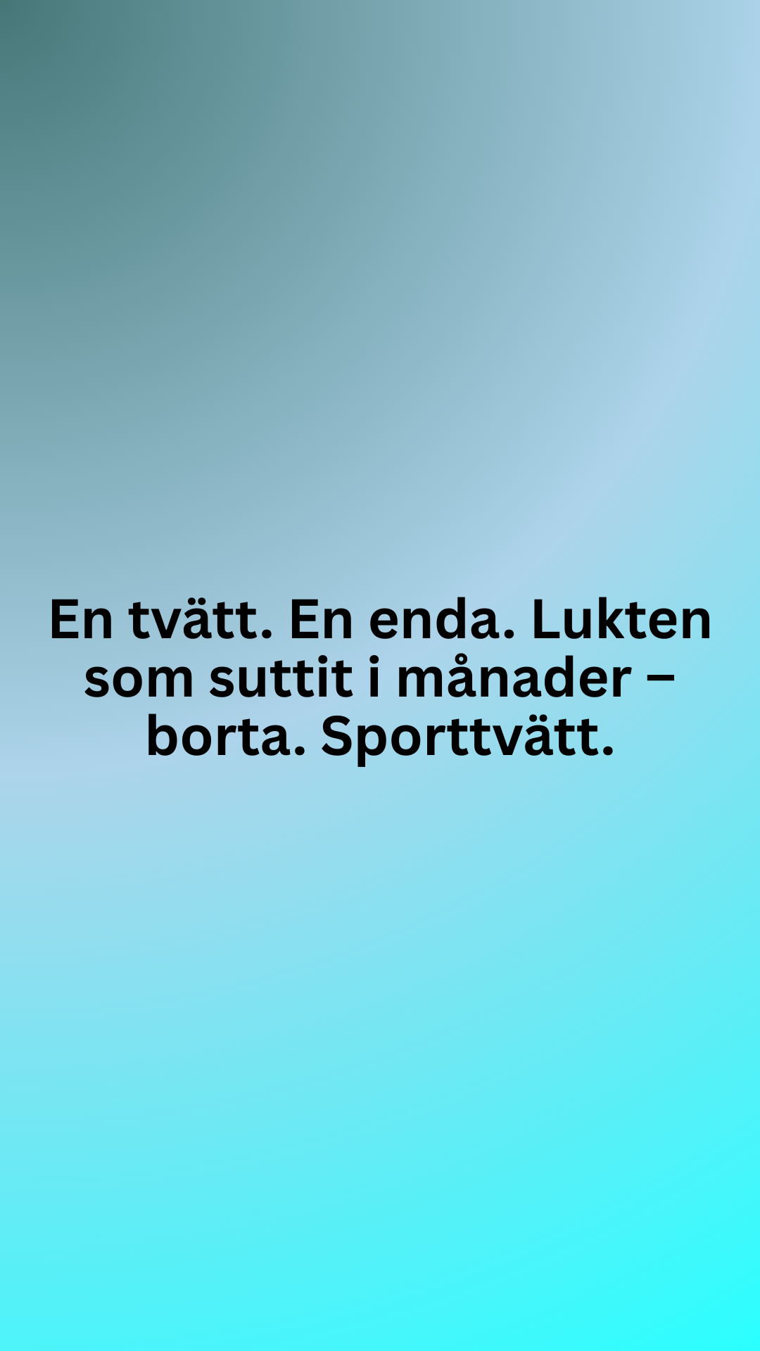 Sunda Facebook ad: Äntligen. Faktiskt fräscha träningskläder.