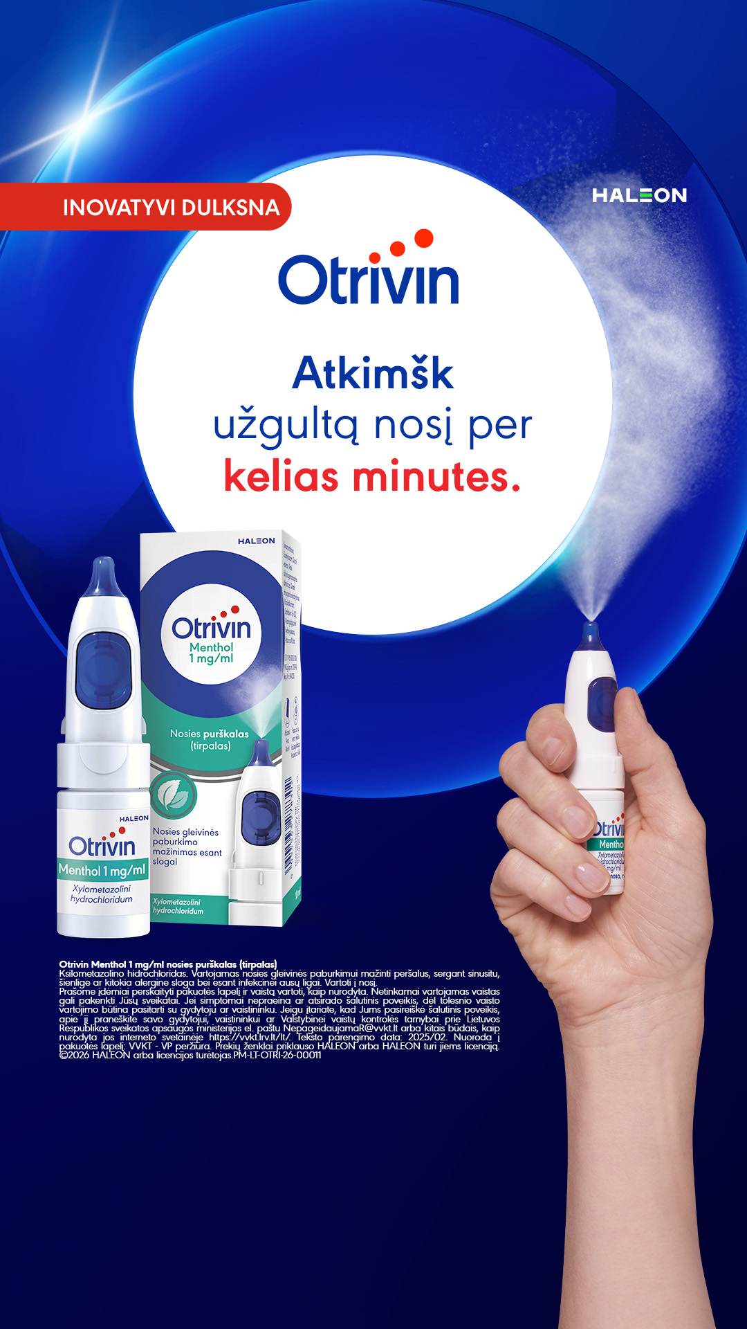 Otrivin Facebook ad: Kvėpuok laisviau